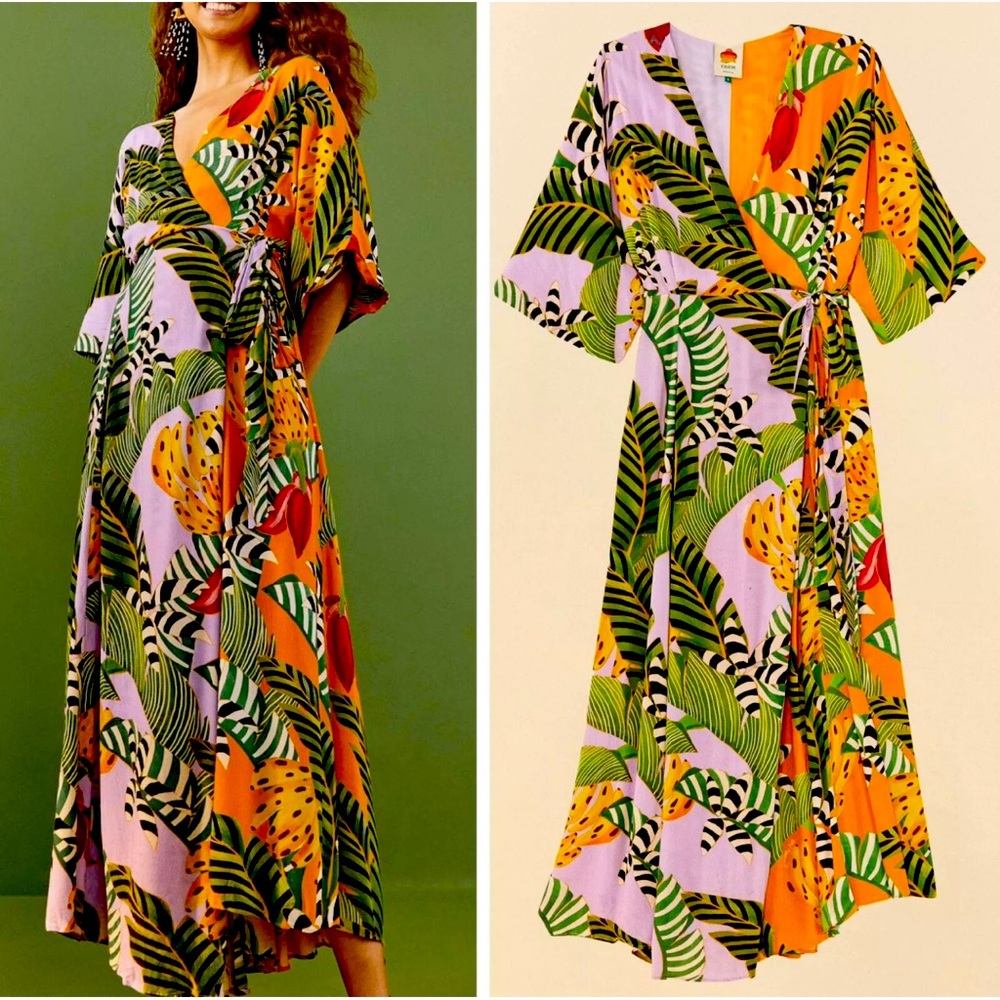 Farm Rio wrap dress
